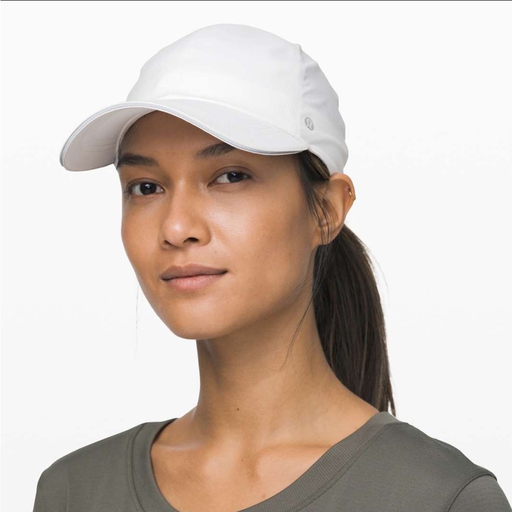 Lululemon white running hat pony